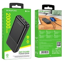 Внешний портативный аккумулятор, Power Bank BOROFONE BJ33C Creed, 40000 mAh, цвет черный