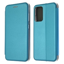 Чехол книжка STYLISH для SAMSUNG Galaxy A52 (SM-A525), экокожа, визитница, цвет голубой