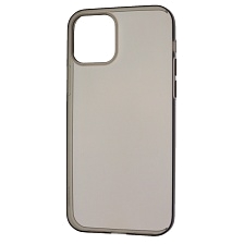 Чехол накладка BRAUFFEN для APPLE iPhone 12, iPhone 12 Pro (6.1), силикон, цвет прозрачно черный