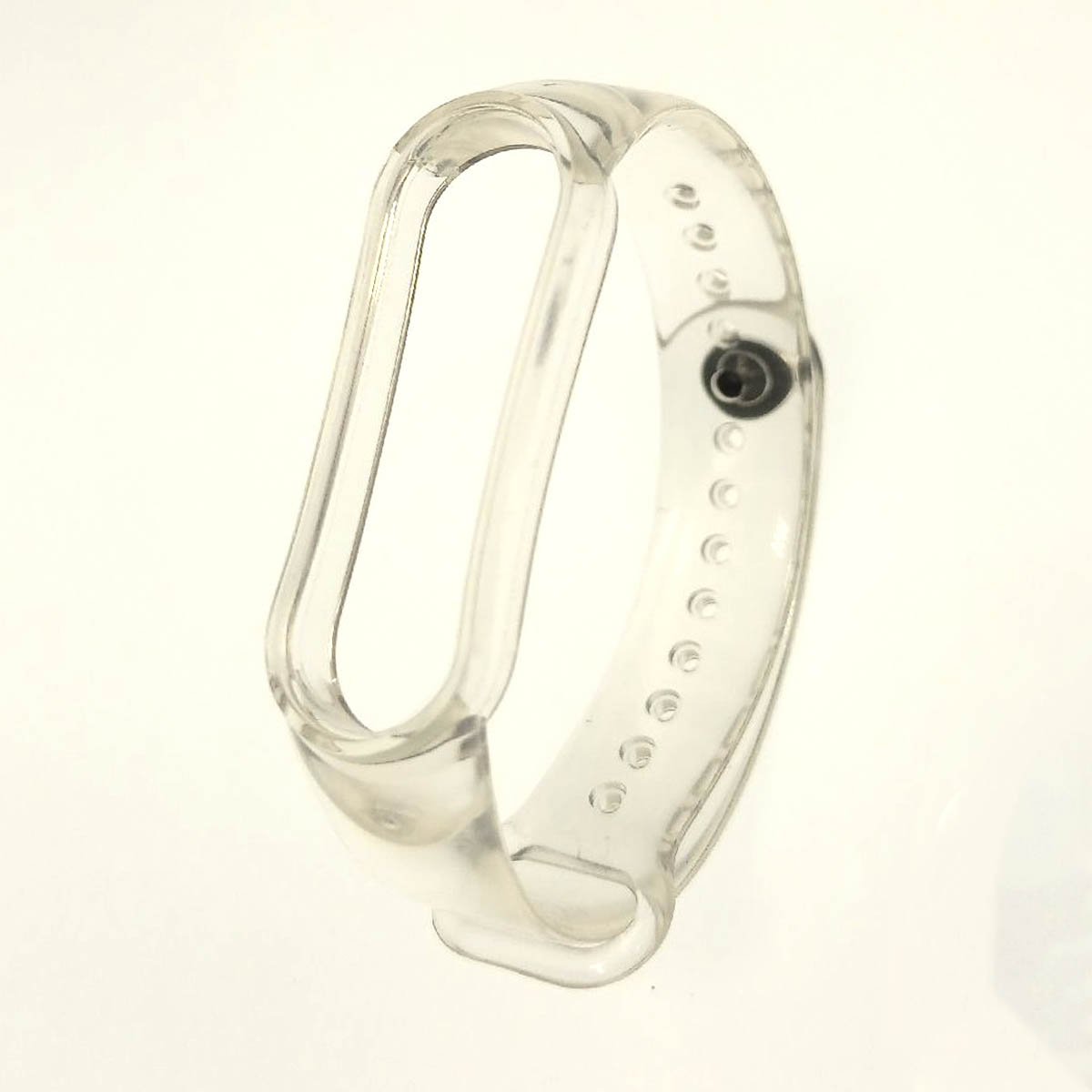 Сменный ремешок для фитнес браслета, смарт часов XIAOMI Mi Band 5, силикон, цвет прозрачный