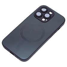 Чехол накладка с поддержкой MagSafe для APPLE iPhone 14 Pro (6.1"), защита камеры, силикон, пластик, цвет темно фиолетовый