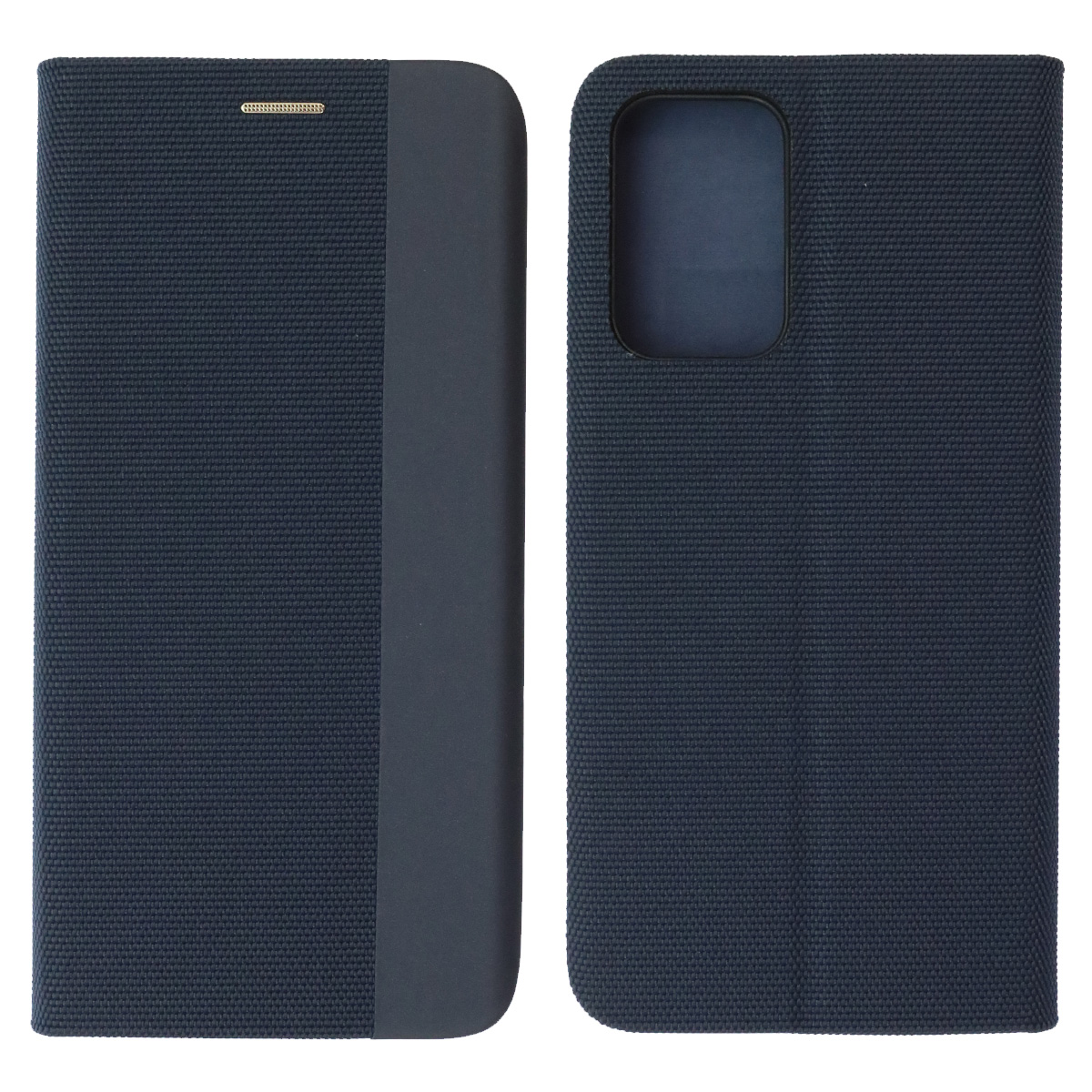 Чехол книжка MESH для SAMSUNG Galaxy A52 (SM-A525), текстиль, силикон, бархат, визитница, цвет темно синий Чехол книжка MESH для SAMSUNG Galaxy A52 (SM-A525), текстиль, силикон, бархат, визитница, цвет темно синий