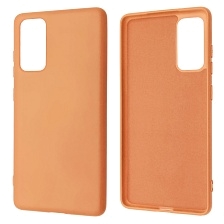 Чехол накладка NANO для SAMSUNG Galaxy S20FE (SM-G780), силикон, бархат, цвет орнажевый