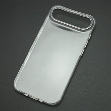 Чехол накладка для APPLE iPhone Air, силикон, защита камеры, цвет прозрачный
