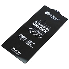 Защитное стекло 6D G-Rhino Ultra Thin для SAMSUNG Galaxy S25 Ultra, ультратонкое 0.18 мм, цвет окантовки черный