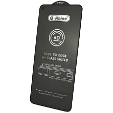 Защитное стекло 6D G-Rhino для OnePlus 9R, цвет окантовки черный