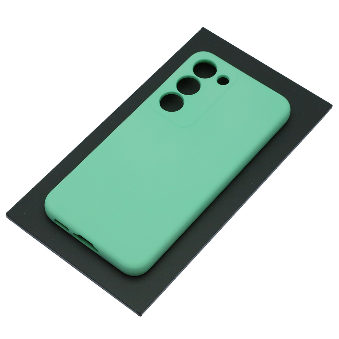 Чехол накладка Silicon Cover для SAMSUNG Galaxy S23, защита камеры, силикон, бархат, цвет светло зеленый Чехол накладка Silicon Cover для SAMSUNG Galaxy S23, защита камеры, силикон, бархат, цвет светло зеленый