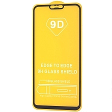 Защитное стекло 9D для OPPO A3s, A5, A9, цвет окантовки черный