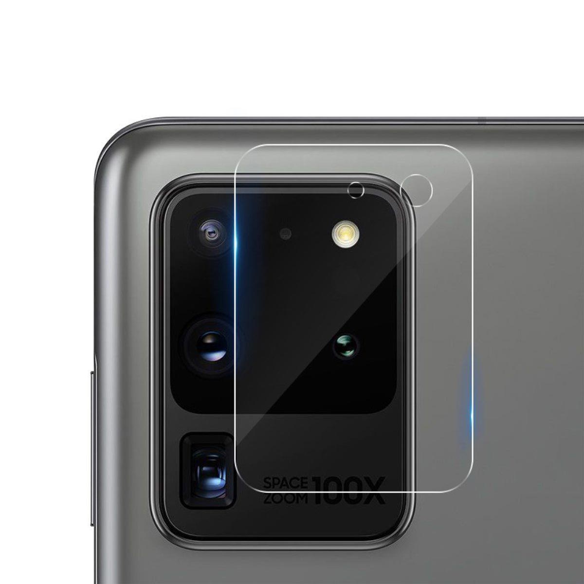 Защитное стекло на заднюю камеру для SAMSUNG Galaxy S20 Ultra, цвет прозрачный