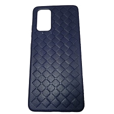 Чехол накладка для SAMSUNG Galaxy A32 4G (SM-A325F), силикон, плетение, цвет темно синий Чехол накладка для SAMSUNG Galaxy A32 4G (SM-A325F), силикон, плетение, цвет темно синий