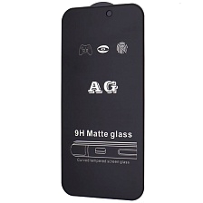 Защитное стекло AG Matte Glass для APPLE iPhone iPhone 14 Pro Max, матовое, цвет окантовки черный