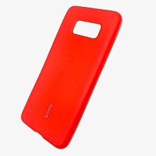 Чехол накладка Cherry для SAMSUNG Galaxy S8 (SM-G950), силикон, цвет красный.