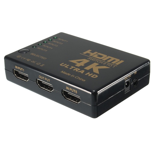 Адаптер разветвитель (HDMI сплиттер) (хаб) HDMI 4K на 3 порта HDMI с внешним питанием.