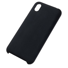 Чехол накладка Silicon Cover для HUAWEI Honor 8S, Y5 2019, силикон, бархат, цвет черный
