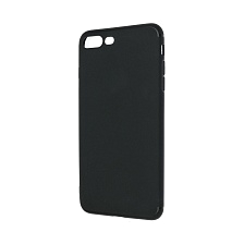 Чехол накладка imcase для APPLE iPhone 7 Plus, iPhone 8 Plus, силикон, с вырезом под лого, цвет черный