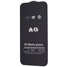 Защитное стекло AG Matte Glass для APPLE iPhone iPhone 14 Pro, матовое, цвет окантовки черный