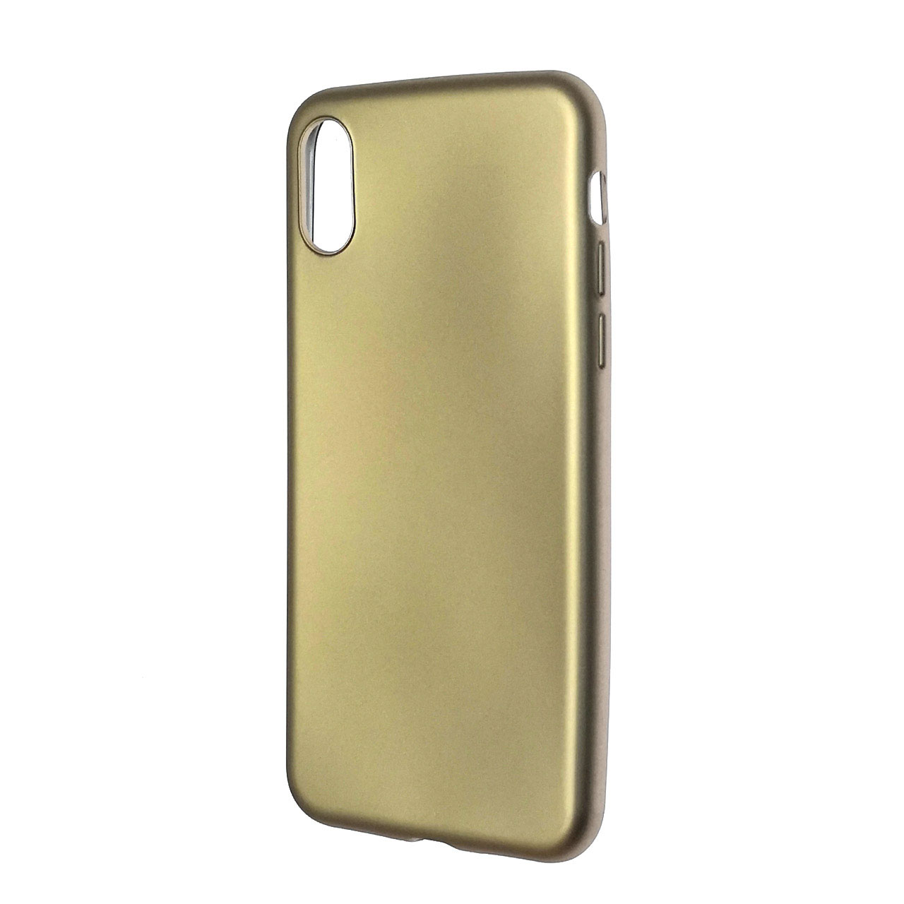 Чехол накладка J-Case THIN для APPLE iPhone X, силикон, цвет золотистый