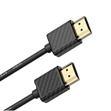 Кабель HDMI - HDMI EARLDOM ET-W24, силикон, длина 2 метра, цвет черный