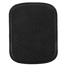 Металлическая пластина для магнитных держателей смартфонов, экокожа, цвет черный