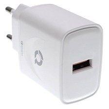 СЗУ (Сетевое зарядное устройство) QAYAN QHC-105, 18W, 1 USB, QC3.0, цвет белый СЗУ (Сетевое зарядное устройство) QAYAN QHC-105, 18W, 1 USB, QC3.0, цвет белый