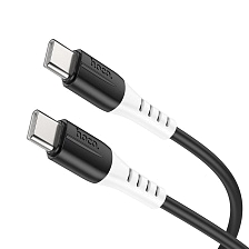 Кабель HOCO X82 USB Type C на USB Type C, 3А, 60W, длина 1 метр, цвет черный Кабель HOCO X82 USB Type C на USB Type C, 3А, 60W, длина 1 метр, цвет черный