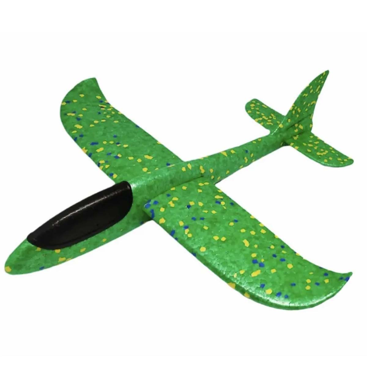 Метательный самолет из пенопласта, 45 см, цвет зеленый
