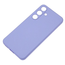 Чехол накладка NANO для SAMSUNG Galaxy S24, Galaxy S25, защита камеры, силикон, бархат, цвет сиреневый Чехол накладка NANO для SAMSUNG Galaxy S24, Galaxy S25, защита камеры, силикон, бархат, цвет сиреневый