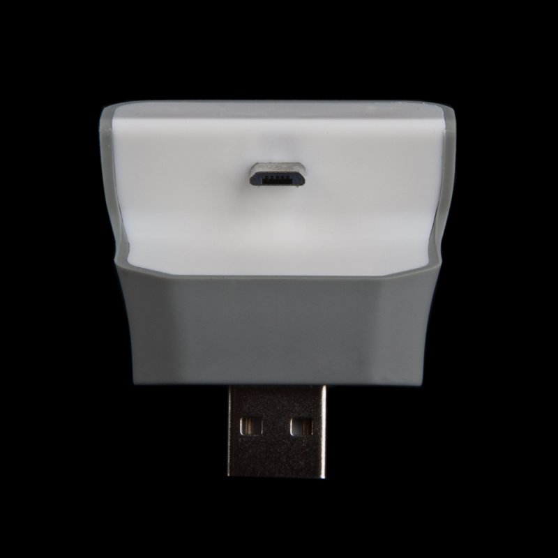 Стакан зарядки Micro USB "Dock it"(IS-N066-2) c USB коннектором, цвет белый