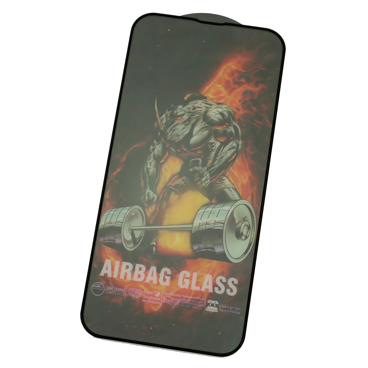 Защитное стекло AIRBAG GLASS для APPLE iPhone 13 (6.1"), iPhone 13 Pro (6.1"), iPhone 14 (6.1"), с бортиком, цвет окантовки черный