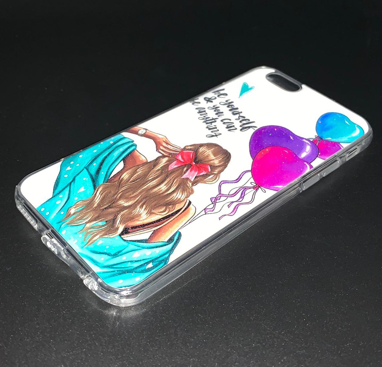 Чехол накладка для APPLE iPhone 6, 6S, силикон, рисунок be yourself and you.
