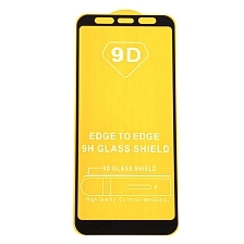Защитное стекло 9D для SAMSUNG Galaxy J4 Plus 2018 (SM-J415), цвет окантовки черный