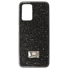 Чехол накладка Queen для XIAOMI Redmi 10 (2021), Redmi 10 (2022), силикон, стразы, цвет черный Чехол накладка Queen для XIAOMI Redmi 10 (2021), Redmi 10 (2022), силикон, стразы, цвет черный