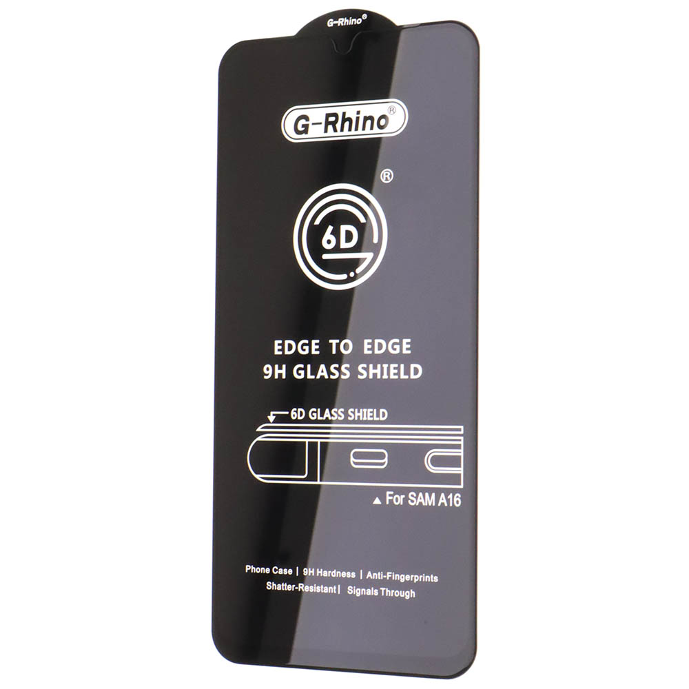 Защитное стекло 6D G-Rhino для SAMSUNG Galaxy A16, Galaxy A26, Galaxy A17, Galaxy M16, цвет окантовки черный