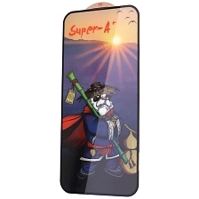 Защитное стекло Super-A+ для APPLE iPhone 15 Pro Max, цвет окантовки черный Защитное стекло Super-A+ для APPLE iPhone 15 Pro Max, цвет окантовки черный