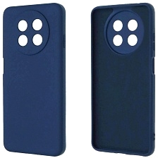 Чехол накладка NANO для HUAWEI Nova Y91, Nova Y14i, защита камеры, силикон, бархат, цвет темно синий