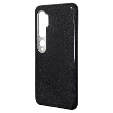 Чехол накладка Shine для XIAOMI Mi Note 10 Pro, Mi Note 10, Mi CC9 Pro, силикон, блестки, цвет черный