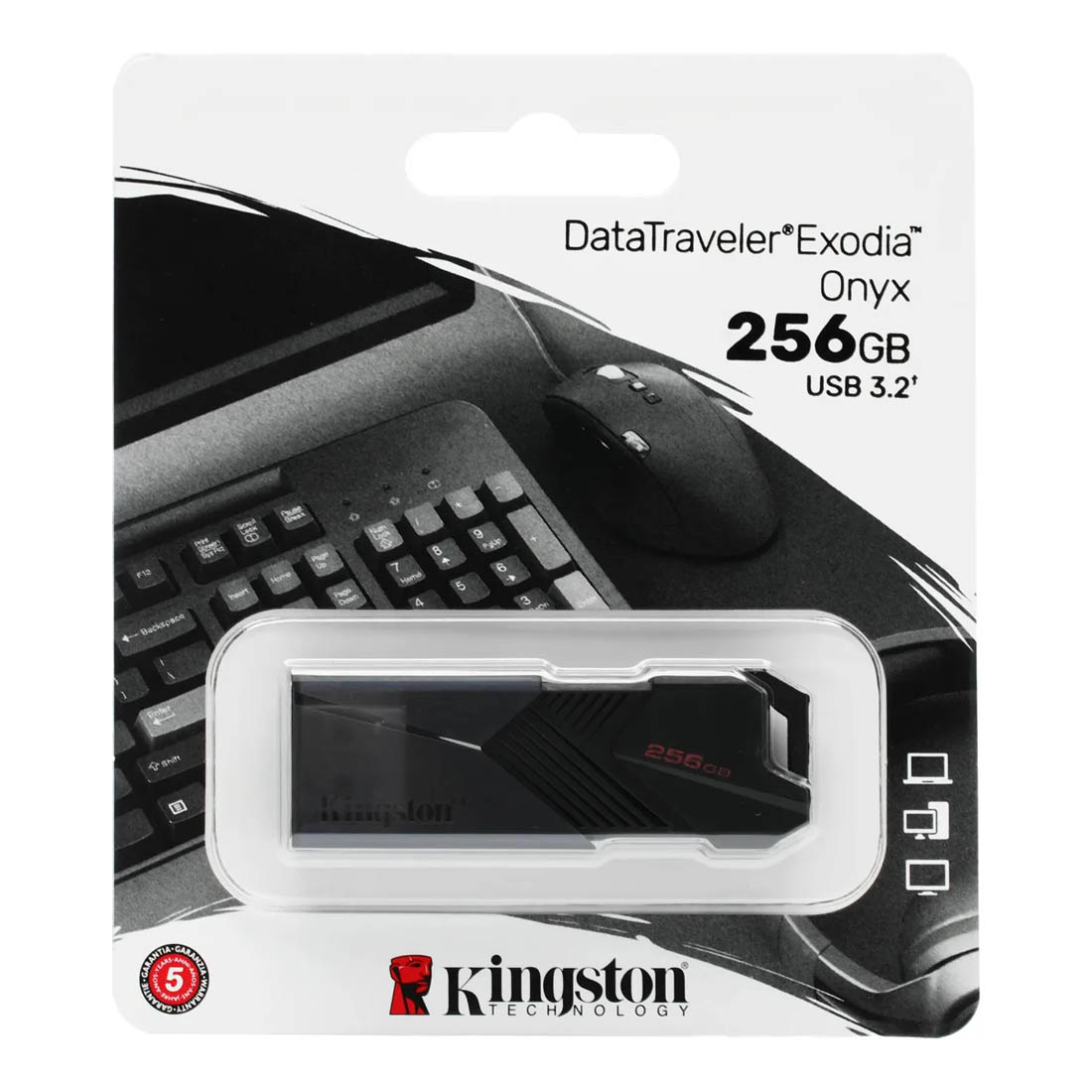 Флешка USB 3.2 256GB KINGSTON DataTraveler Exodia (DTXON/256GB), цвет черный Флешка USB 3.2 256GB KINGSTON DataTraveler Exodia (DTXON/256GB), цвет черный