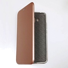 Чехол книжка для HUAWEI Mate 10, экокожа, визитница, цвет розовое золото