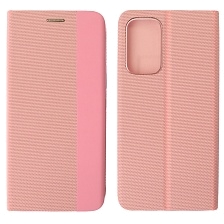 Чехол книжка MESH для SAMSUNG Galaxy A53 5G (SM-A536E), текстиль, силикон, бархат, визитница, цвет розовый