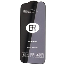 Защитное стекло Brauffen для APPLE iPhone 16 Pro, цвет окантовки черный Защитное стекло Brauffen для APPLE iPhone 16 Pro, цвет окантовки черный