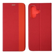 Чехол книжка MESH для INFINIX HOT 30i, экокожа, визитница, цвет красный