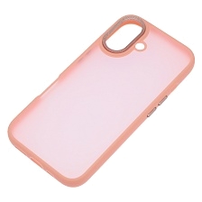 Чехол накладка для APPLE iPhone 16 (6.1"), силикон, пластик, цвет персиковый