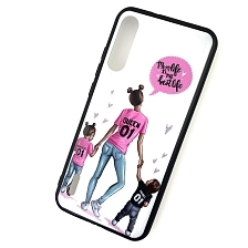 Чехол накладка для XIAOMI MI A3, MI CC9E, силикон, рисунок Mom life is the best life | РЕТРО 2