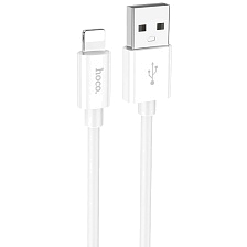 Кабель HOCO X87 Cool Lightning 8 pin, 2.4A, длина 1 метр, цвет белый