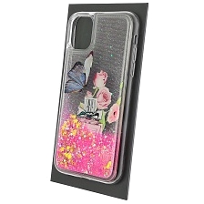 Чехол накладка для APPLE iPhone 11, силикон, переливашка, рисунок Духи Miss Dior