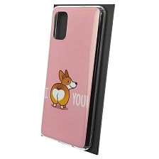 Чехол накладка Vinil для SAMSUNG Galaxy M51 (SM-515), силикон, рисунок I love you