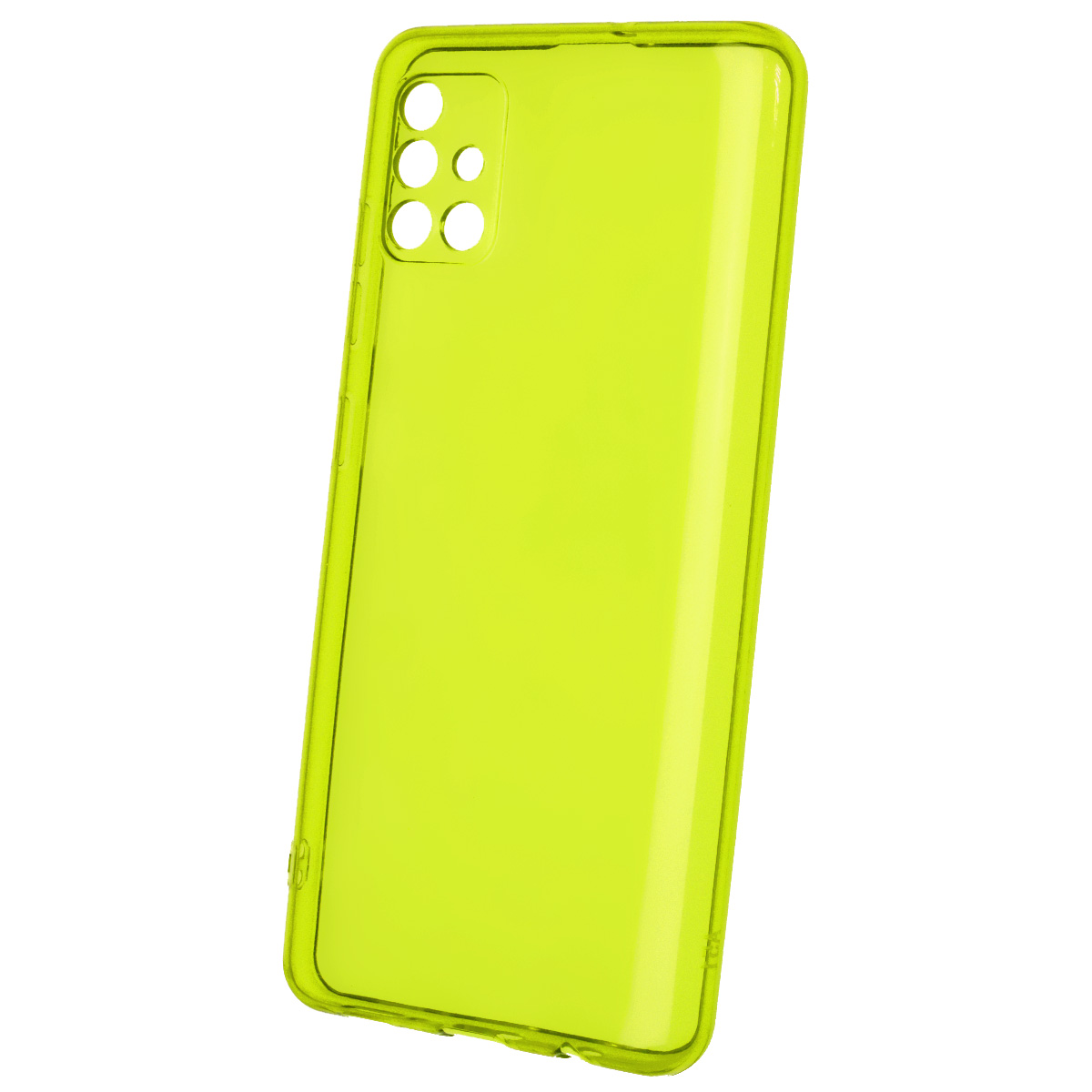 Чехол накладка Clear Case для SAMSUNG Galaxy A51 (SM-A515), M40S (SM-A3050), силикон 1.5 мм, защита камеры, цвет прозрачно зеленый