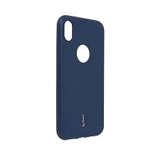 Чехол накладка CHERRY для APPLE iPhone XR, силикон, цвет синий.