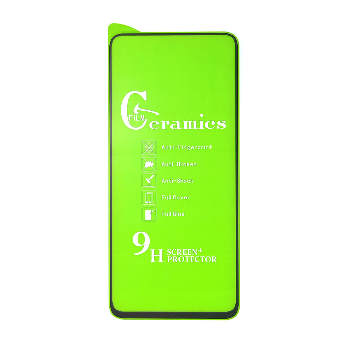 Защитное стекло 9H Ceramics для XIAOMI Redmi Note 9 Pro, Note 9S, SAMSUNG Galaxy A71, A81, A91, Note 10 lite, цвет черный