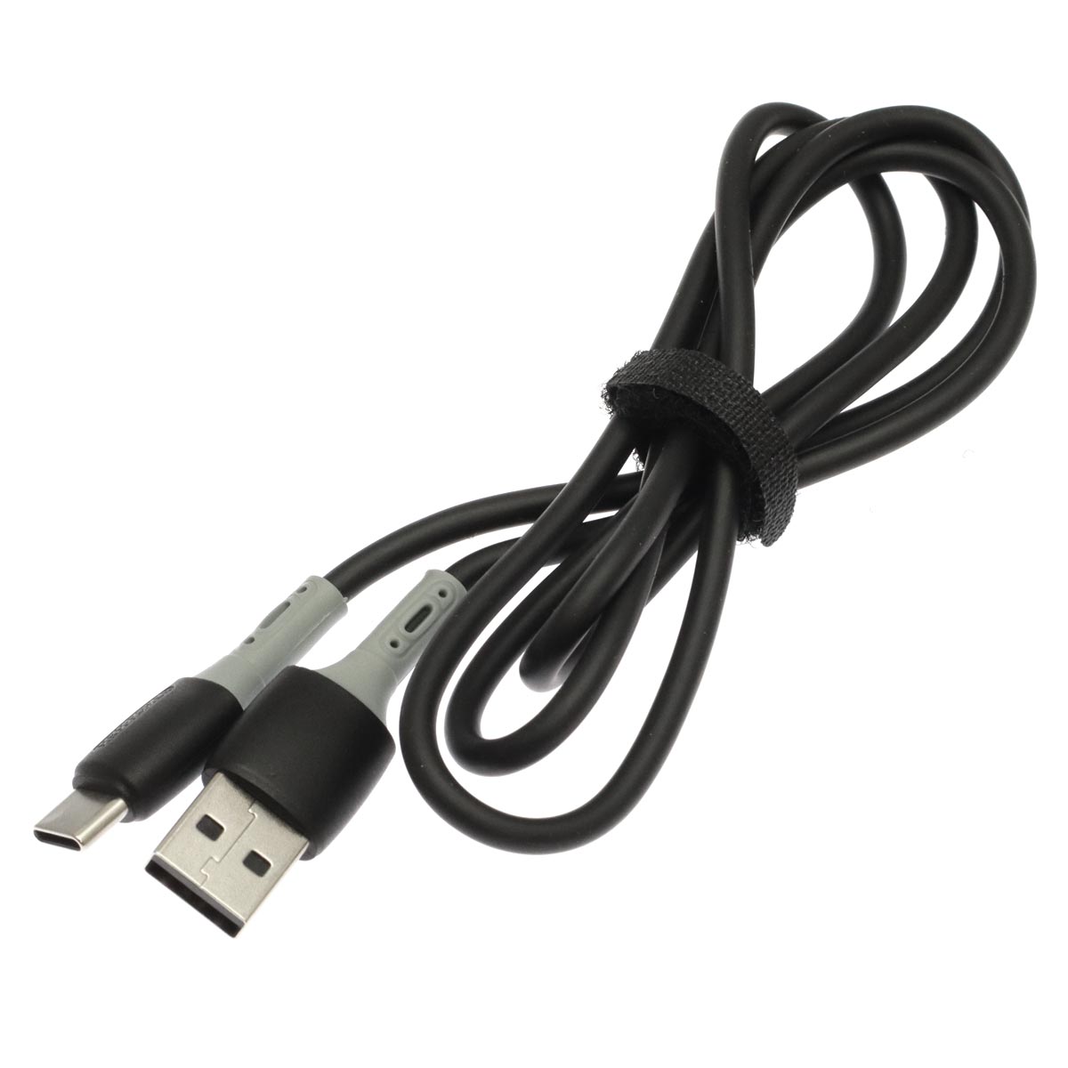 Кабель MRM G6 USB Type C, длина 1 метр, цвет черно серый